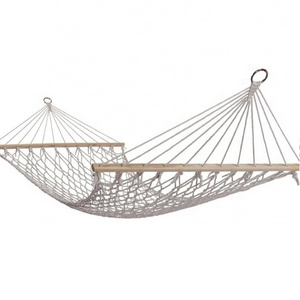 Tropical Breathable Bohemian Style Mesh Hammock with Anti Roll Beam