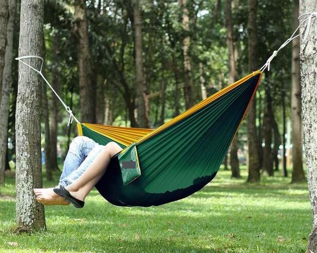 XL Double Parachute Camping Hammock Tree Portable with Max 1000 lbs Breaking Capacity 125