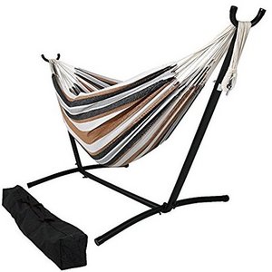 Double Cotton Combo Hammock with Stand Paradise