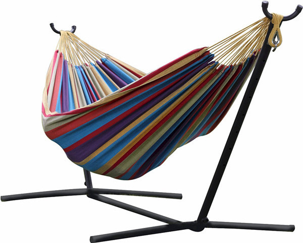 Indoor Folding Hammock With Steel Stand