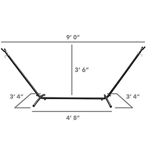 Patio Hammock Stand with Folding Space Saving Carrying Bag