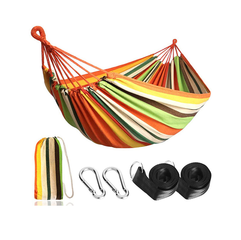 2021 New Outdoor Camping Hanging Folding Knit Hammock Bed Outdoor