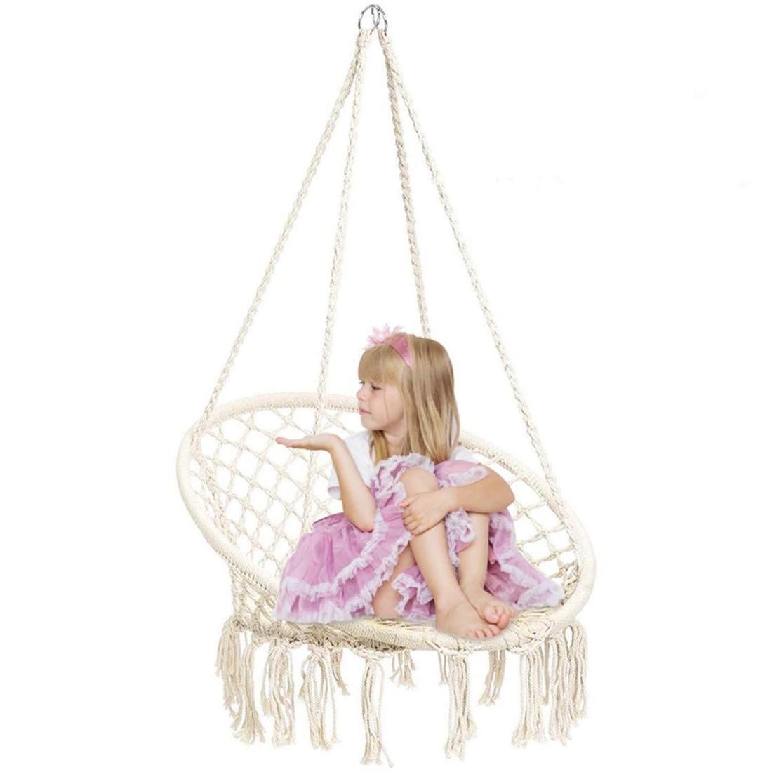 Bohemian Style Bedroom  Macrame Swing Chair