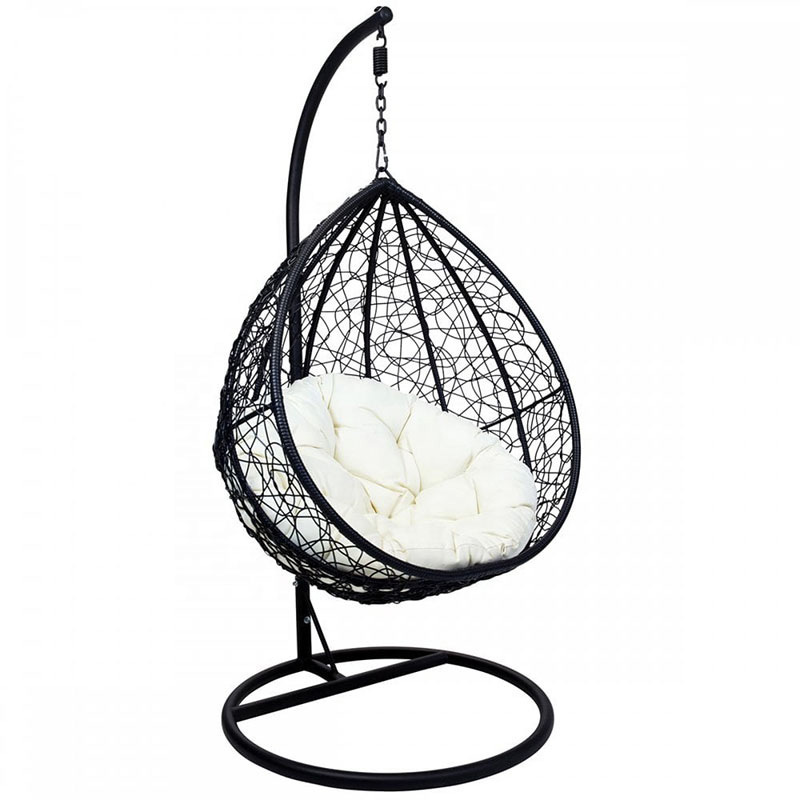 Hot Sell Modern Cane Swing Chair with Cushion Seat Pads