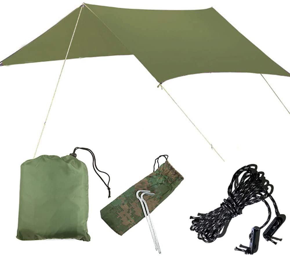 Easily set up Portable Ultralight double camping hammock Canopy rain fly