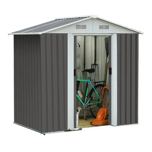 Sturdy Utility Outdoor Storage Shed Metal Shed for Patio Gardening Tools