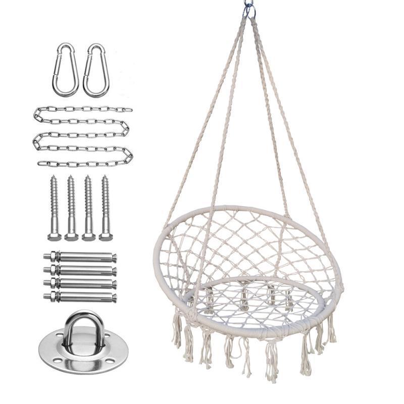 Macrame Swing Hanging Rope Patio Swings