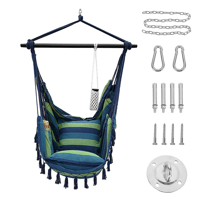 Indoor Outdoor Patio Hammock Hanging Seat Swing Suspended Chair