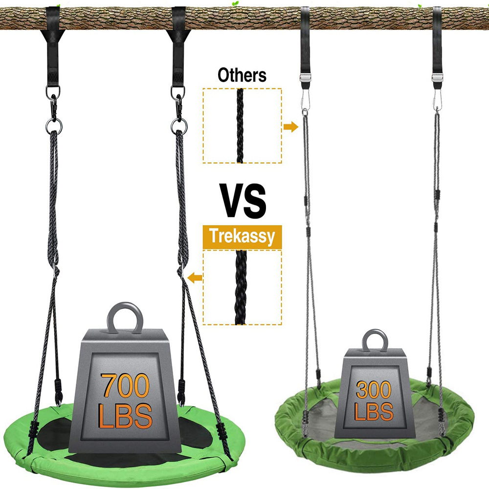 Giant Oxford Cloth Adjustable Disc Swing with Tree Straps