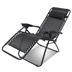 Outdoor Adjustable Zero Gravity Folding Reclining Lounge Chair