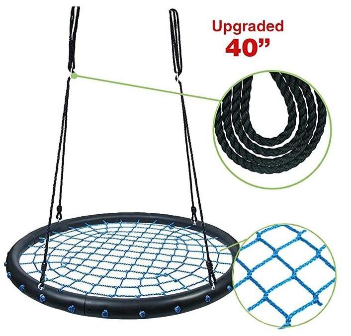 Outdoor Spider Web Tree Swing for Adults & Children Backyard