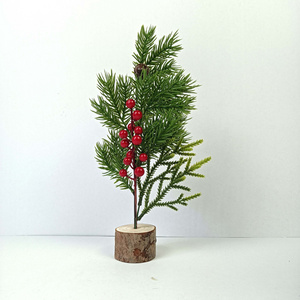 Artificial Christmas Floral Picks Assorted Berry Pine Branches Picks Stems with Pinecones Holly Leaves for Christmas