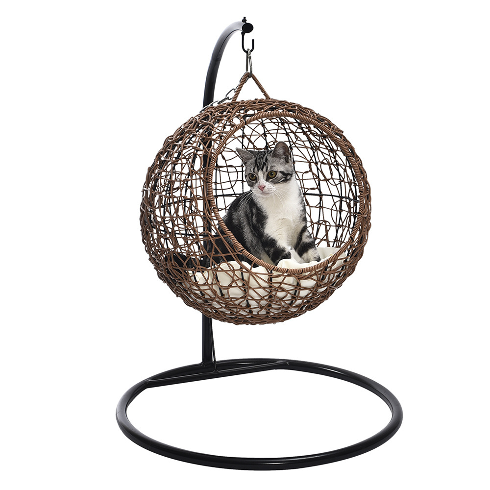 Trending hot products pet hanging chair iron bedroom cat hanging chair