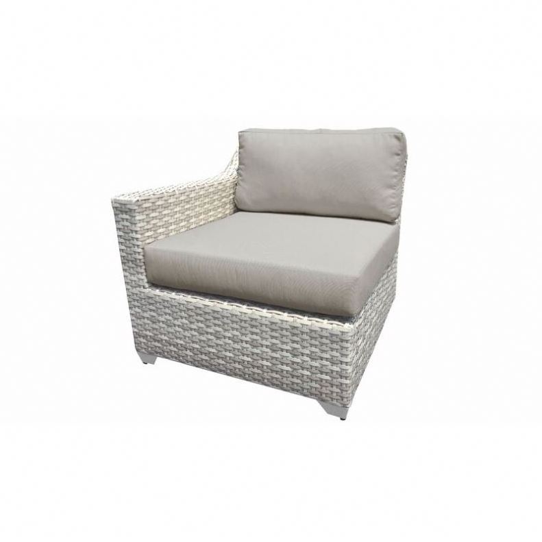 Wicker Rattan Furniture Garden Sofa Chair Set with Cushion 3 Piece Patio Conversation Set