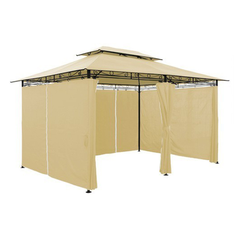 Chinese style outdoor modern garden gazebo aluminium metal frame pergola tent waterproof 3x4m