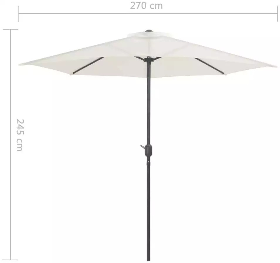 Garden Furniture Terrace Outdoor Half Umbrella Sun Cafe Patio umbrella with 5 ribs and base