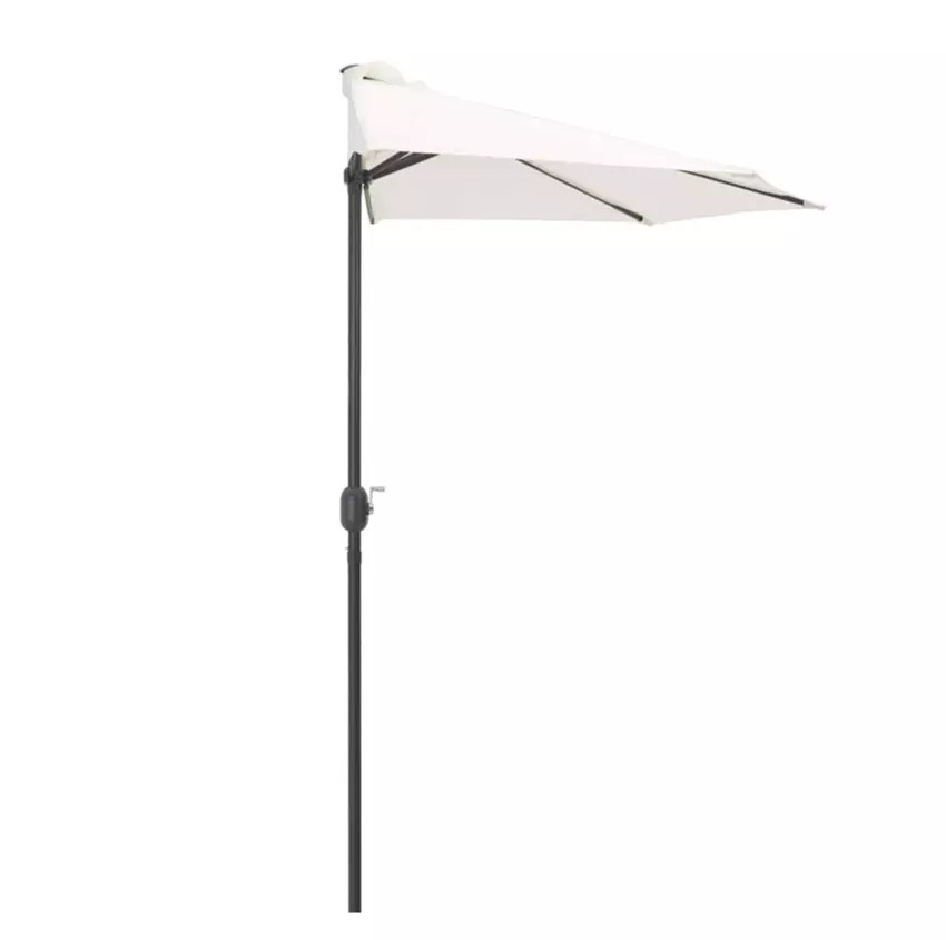 Garden Furniture Terrace Outdoor Half Umbrella Sun Cafe Patio umbrella with 5 ribs and base