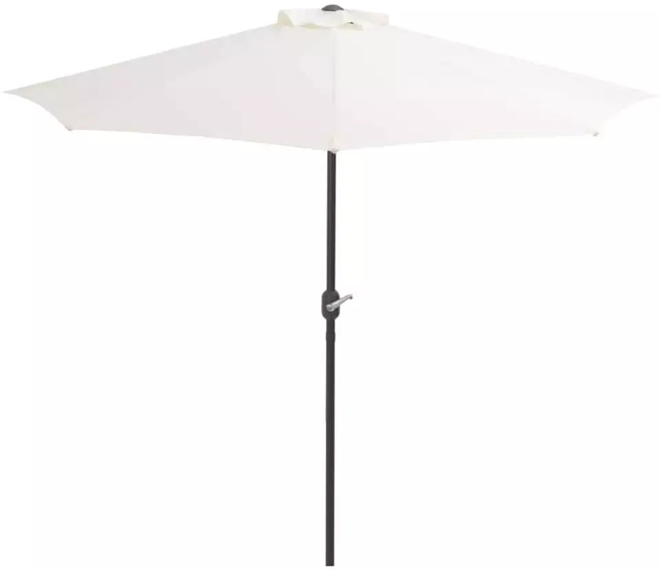 Garden Furniture Terrace Outdoor Half Umbrella Sun Cafe Patio umbrella with 5 ribs and base