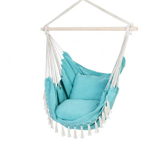 Customized Cotton Colored Patio Swings Outdoor Hanging Chair Furniture