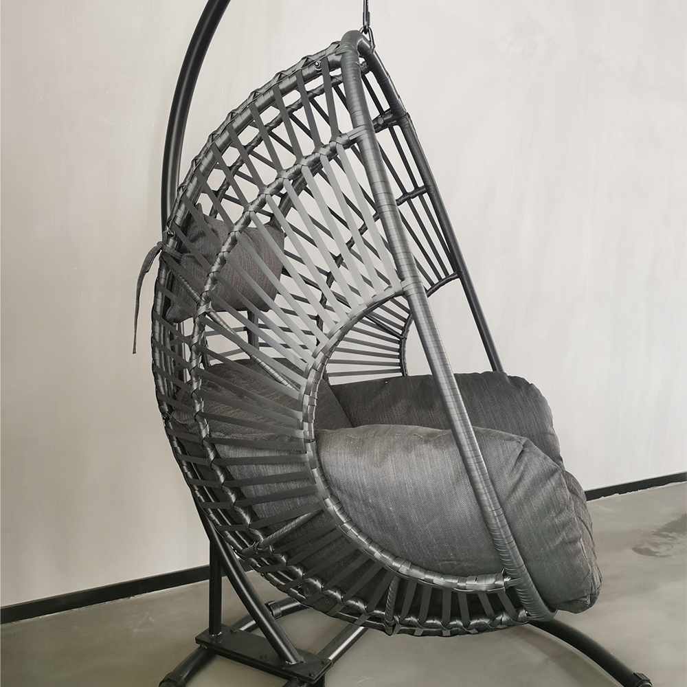 Hot Selling Modern Garden Furniture Metal Hanging Egg Chair Patio Swing Chair