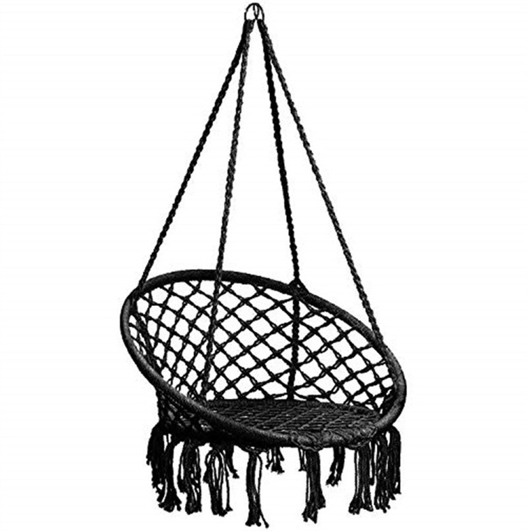 Indoor Swing Hammock Chair Outdoor Rattan Wicker Double Seat Hanging Egg Swing Chair With Metal Stand