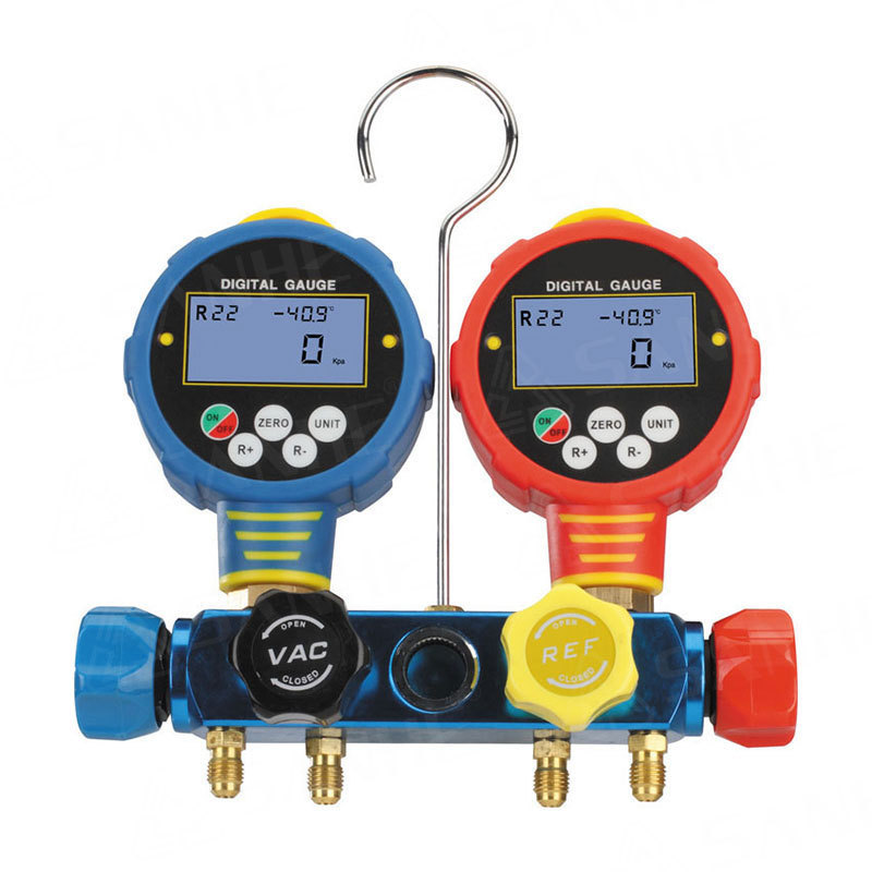 Refrigerant manifold value pressure hvac gauge r410a r134a r12 r502 digital manifold gauge r32 manifold gauge set