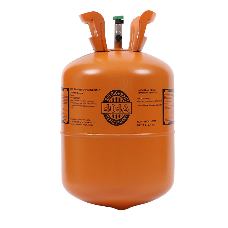 Environmental 24 LB 10.9kg gas r404a refrigerant air conditioners refrigerant with 99.8% purity