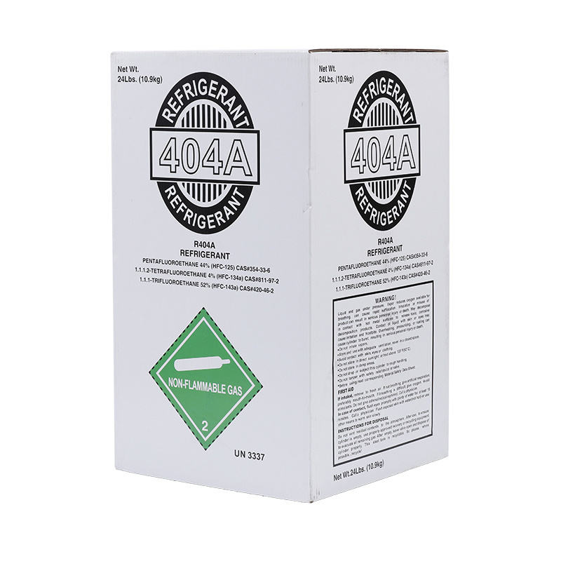 Environmental 24 LB 10.9kg gas r404a refrigerant air conditioners refrigerant with 99.8% purity