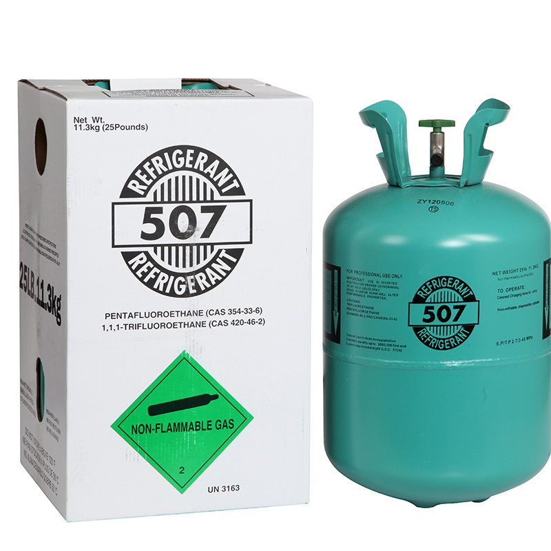 Hot selling comercial refrigeration HVAC air conditioning r507 refrigerant gas price cylinder 11.3kg