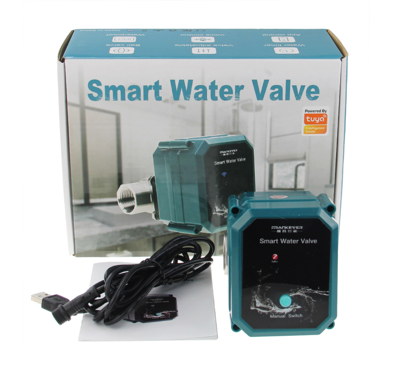 Adjustable water flow control Tuya Smart Life Home Automatic Garden irrigation Wireless WiFi Control Smart Water Valve