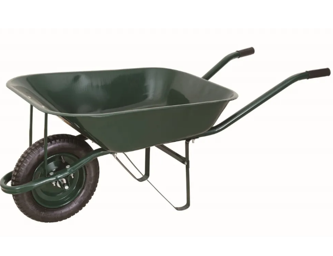 Steel material single 150kg garden metal tray wheel barrow wheelbarrows