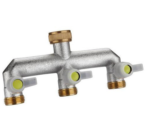 brass Splitter Solid Heavy Metal Body Rubberized Grip Water Shut Off Valves