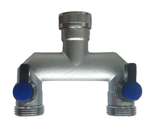 brass Splitter Solid Heavy Metal Body Rubberized Grip Water Shut Off Valves