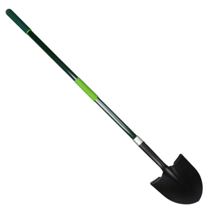 garden tool Forged Steel Round Shovel Sharp Spade with Fiberglass Handle