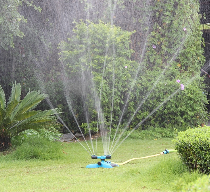 360 degree automatic rotary sprinkler for garden lawn irrigation system