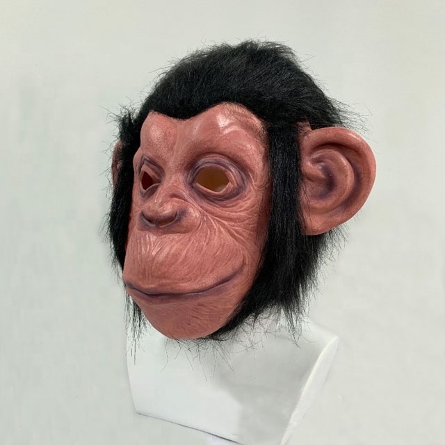 China Factory Supply Latex Monkey Head Masks Costume Animal Mask For Halloween