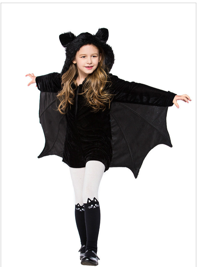 Halloween Party Animal Vampire Costume Outfits Kids Girls Bat Costume