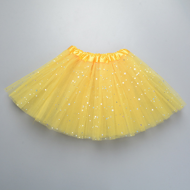 Kids Baby Girls Princess Ballet Dancing Party Tulle Skirt Star Print Mesh Children Tutu Skirt