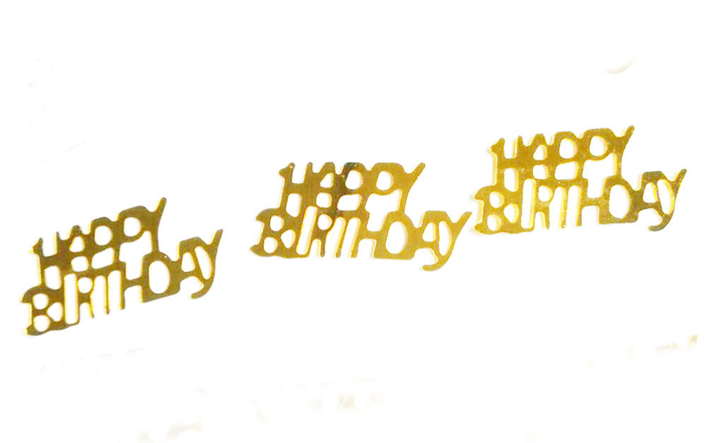 Birthday Party Decorations Confetti Metallic Colourful Happy Birthday Letter Table Confetti