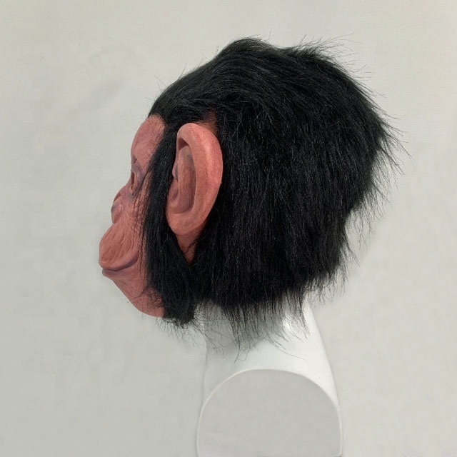 China Factory Supply Latex Monkey Head Masks Costume Animal Mask For Halloween