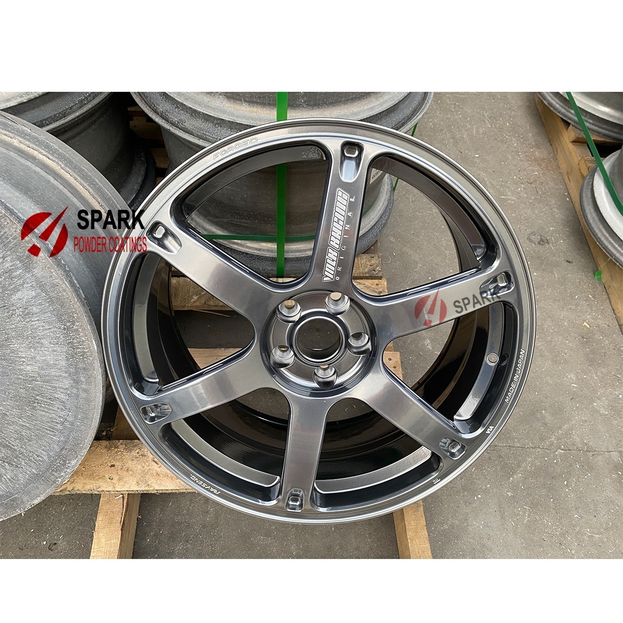 Super Ghost Black chrome Powder Coating mirror effect for wheels rims hubs bonding nano powder paint dry paint coating powder