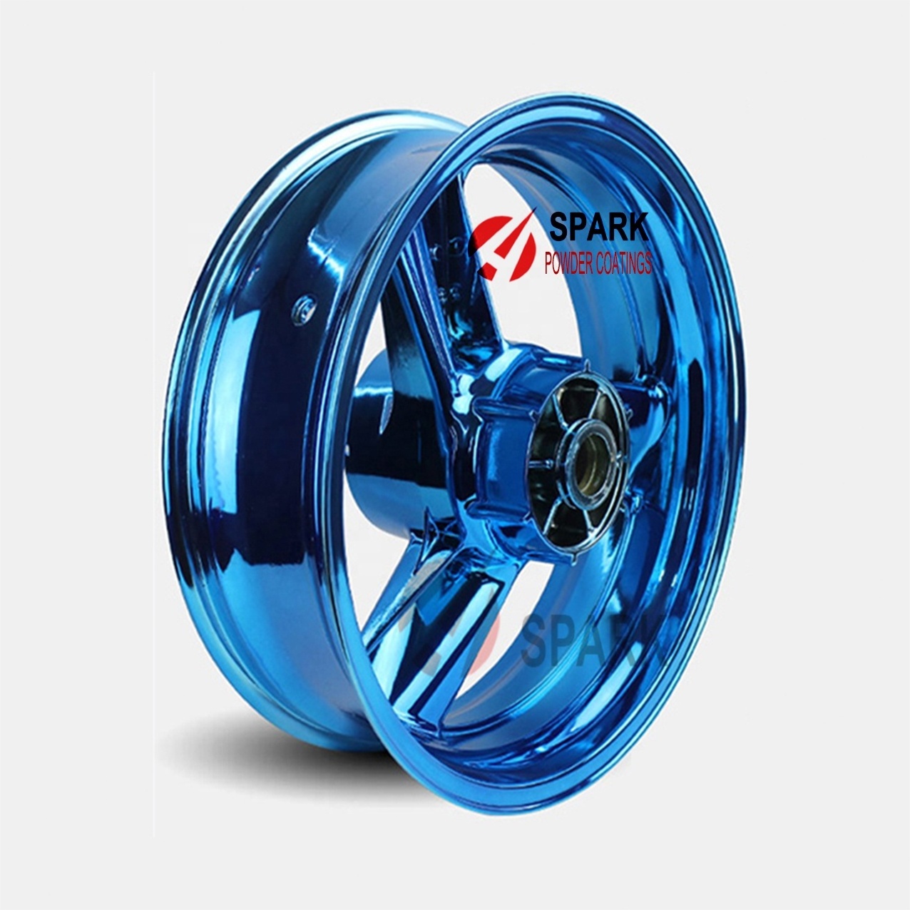 Chrome Blue Effect powder coating