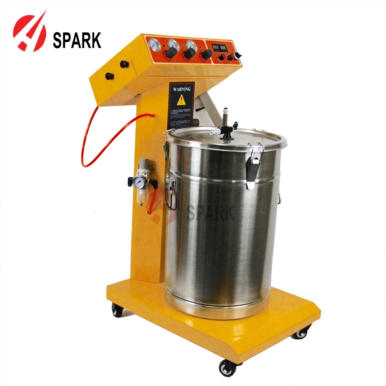 Powder Coating Production Line with gas oven automatic powder coating gun reciprocator powder hopper cabinet coating machine