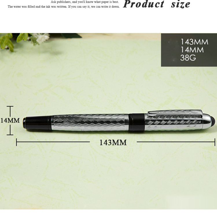 Executive High End Classical Silver Nip Luxury Fountain Pen