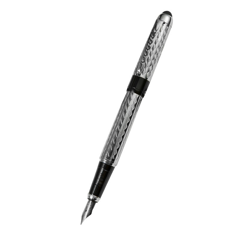 Executive High End Classical Silver Nip Luxury Fountain Pen