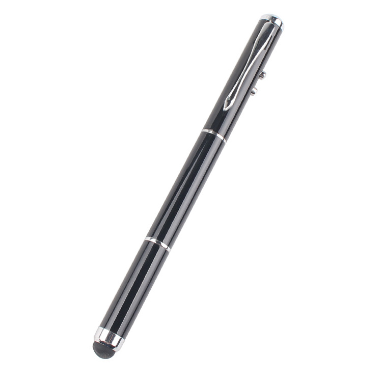 Promotional 4 in 1 Multi-function Led Light Stylus Laser Pointer Pen With Custom Logo