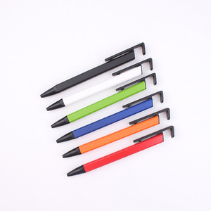 Good Promotional Premiums Phone Holder Ball Square Barrel Pen