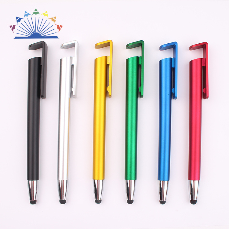 Multi-Function Mobile Phone Holder Pen Stylus Plastic Pen