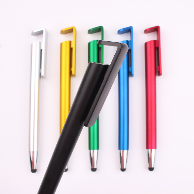 Multi-Function Mobile Phone Holder Pen Stylus Plastic Pen