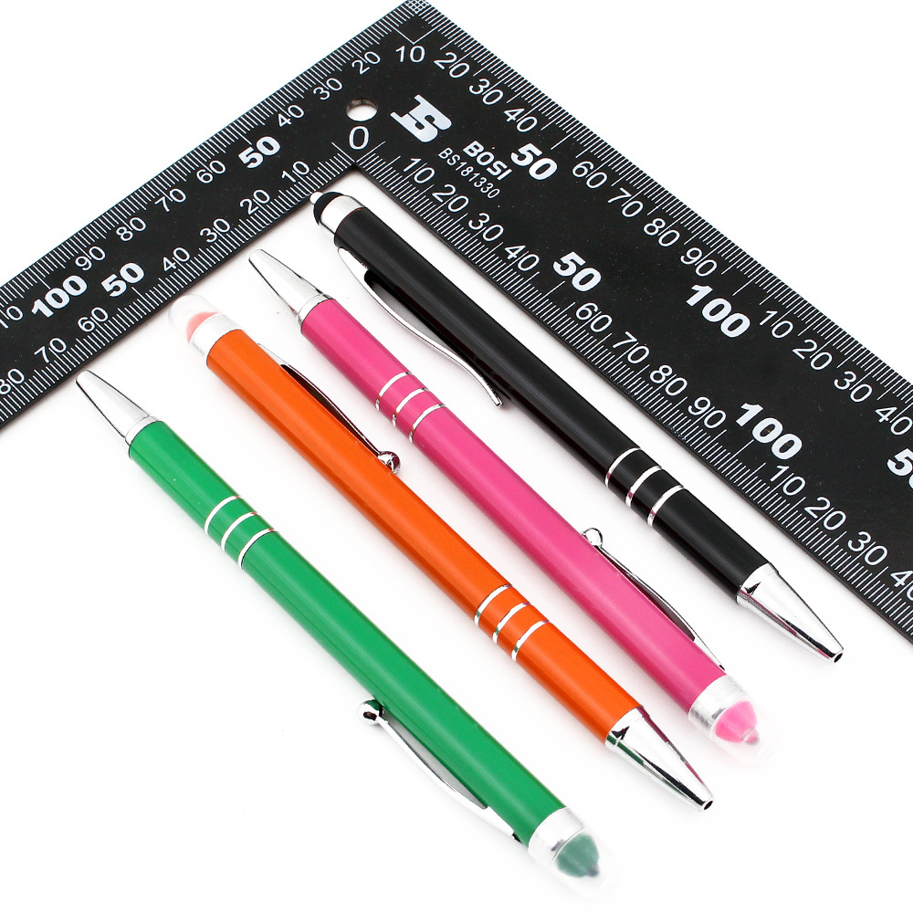 3-Function Pen Touch Screen Stylus Ballpoint Pen LED Flashlight Pen